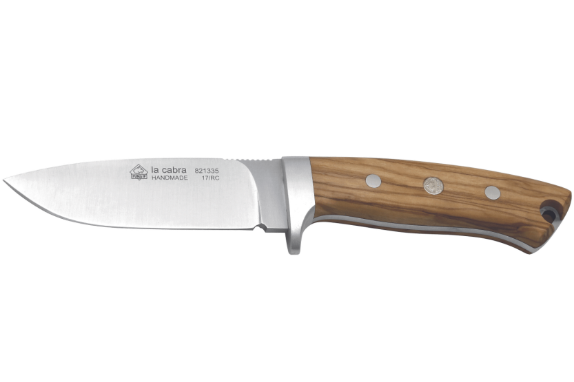 Puma IP La Cabra knife 299911 10.2cm blade olive wood handle + leather sheath