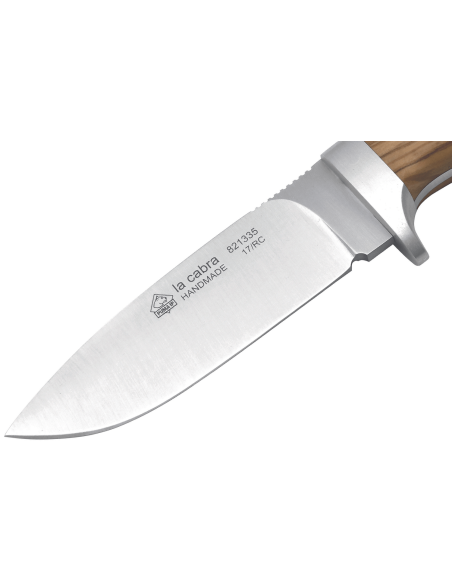 299911 Cuchillo Puma IP La Cabra hoja 10.2cm mango madera de olivo + funda de cuero