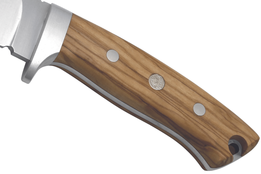Puma IP La Cabra kniv 299911 10,2cm blad olivträhandtag + läderslida