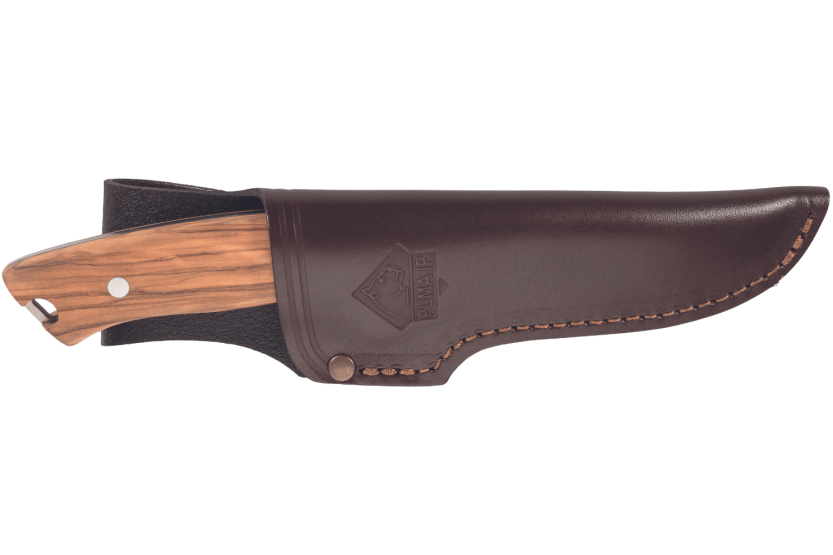 Messer Puma IP La Cabra 299911 Klinge 10,2cm Griff aus Olivenholz + Lederetui
