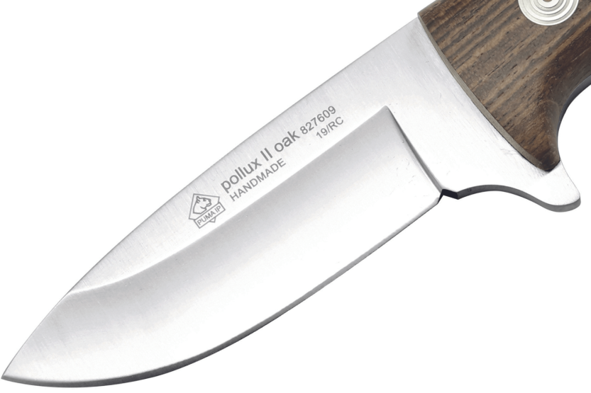 Puma Knife IP Pollux II Oak 307609 9cm blade bocote wood handle + leather sheath