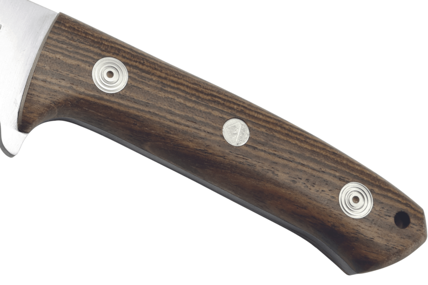 Cuchillo Puma IP Pollux II Roble 307609 9cm hoja mango madera bocote + funda cuero