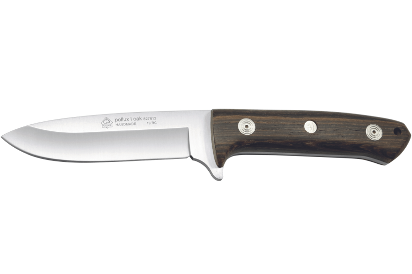 Cuchillo Puma IP Pollux I Roble 307612 Hoja 11.7cm con mango de madera de bocote + funda de cuero