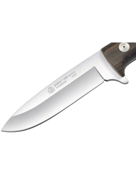 Kniv Puma IP Pollux I Oak 307612 klinge 11,7 cm håndtag i bocotræ + læderskede