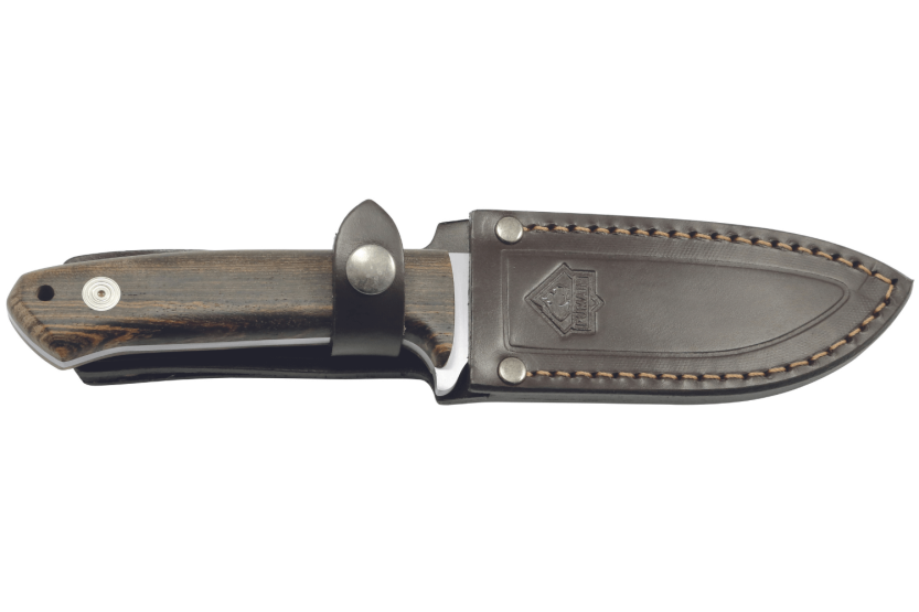 Kniv Puma IP Pollux I Ek 307612 blad 11,7cm bocoträhandtag + läderslida