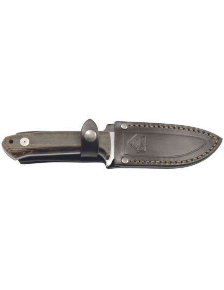 Knife Puma IP Pollux I Oak 307612 blade 11,7cm bocote wood handle + leather sheath
