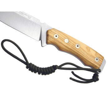 Puma IP Savage Olive Knife 307512 12 cm blad oliventræhåndtag + læderskede 2