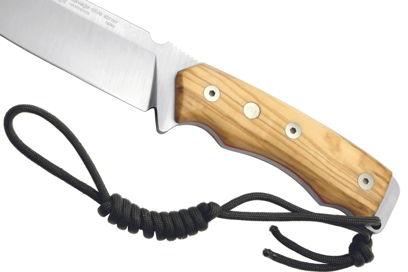 Puma IP Savage Olive Knife 307512 12 cm blad oliventrehåndtak + skinnslire