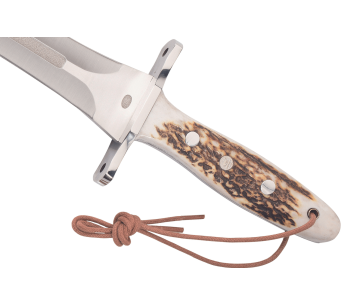 Puma IP Catcher Stag 304927 kniv 27cm blad hjorthorn handtag + läderslida 2