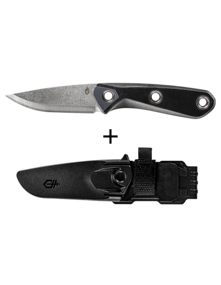 Navaja Gerber Principle Black GE001659 7.8cm hoja acero mango goma + funda kydex negra
