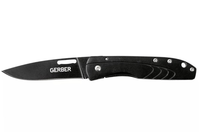Gerber STL 2.5 foldekniv GE003680 svart stålhåndtak 8,6 cm