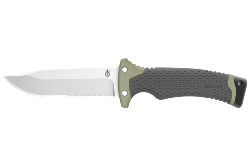 Gerber New Ultimate Knife GE001830 12 cm lama semi seghettata manico in polipropilene + fodero in nylon