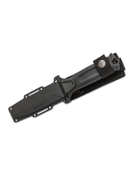 Gerber Strongarm Black GE003648 kniv 12,2 cm blad svart nylon/glasfiberhandtag med slida