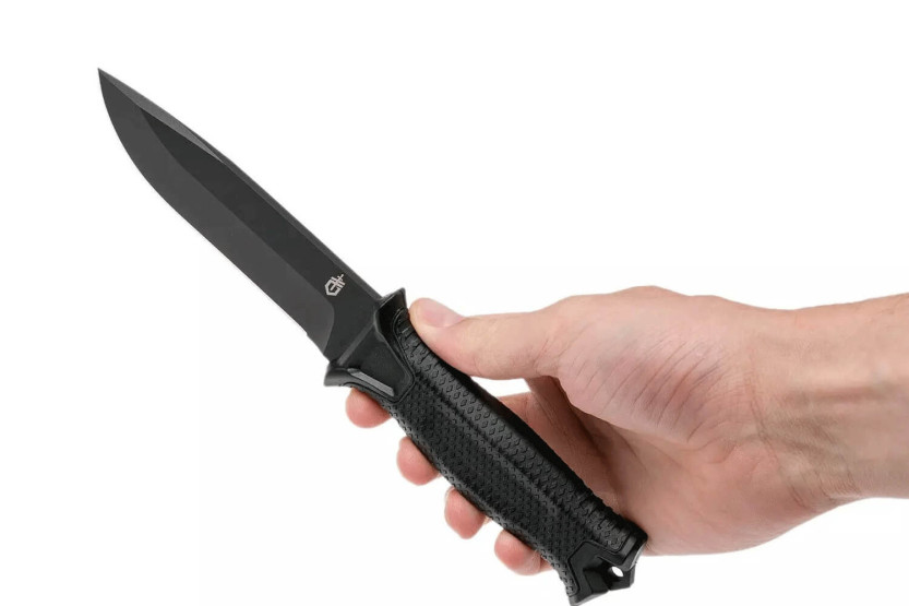 Gerber Strongarm Black GE003648 mes 12,2cm lemmet zwart nylon/fiberglas handvat met schede