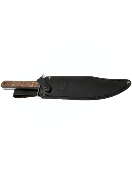 Faca Condor Undertaker 62706 Bowie com 25,9 cm de lâmina e cabo em nogueira + bainha em pele