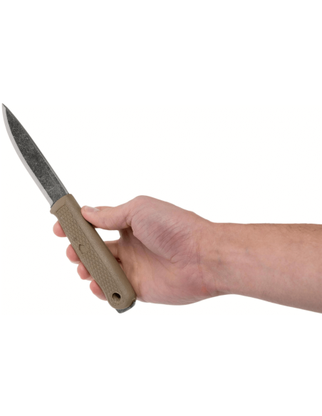63846 Cuchillo Condor Terrasaur Desert 10.5cm hoja mango polipropileno color canela + funda
