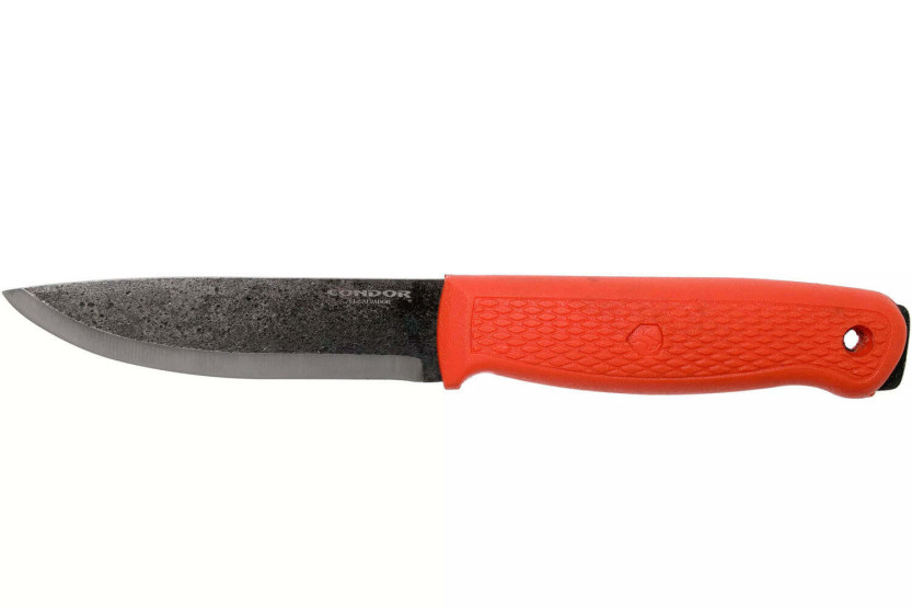 Condor Terrasaur Desert Knife 63849 10.4cm lemmet oranje polypropyleen handvat met schede