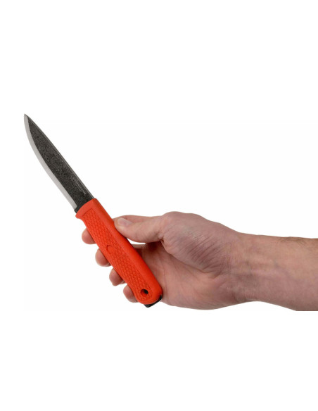 63849 Condor Terrasaur Desert Knife lama da 10,4 cm manico in polipropilene arancio con fodero