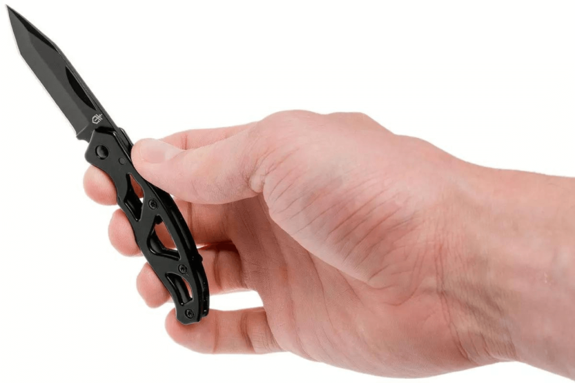 GE003631 Gerber Paraframe Mini Tanto folding knife 7.6cm openwork steel handle