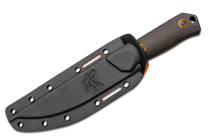 Faca Benchmade Raghorn 15600OR Lâmina de 11,8 cm Cabo em fibra de carbono + bainha em boltaron
