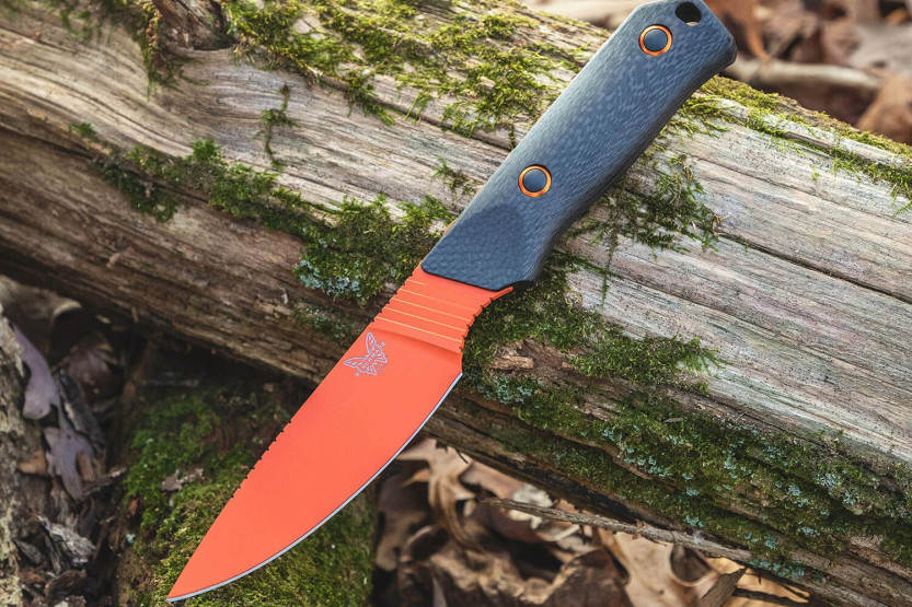 Messer Benchmade Raghorn 15600OR Klinge 11,8cm Griff aus Kohlefaser + boltaron Etui