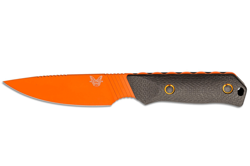 Faca Benchmade Raghorn 15600OR Lâmina de 11,8 cm Cabo em fibra de carbono + bainha em boltaron