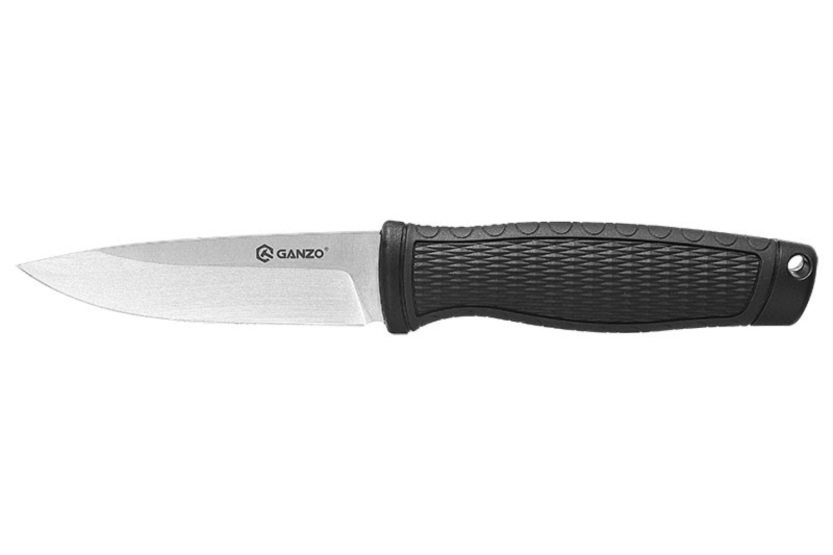 Ganzo G806 GG806BK mes 9,8cm lemmet zwart polymeer handvat