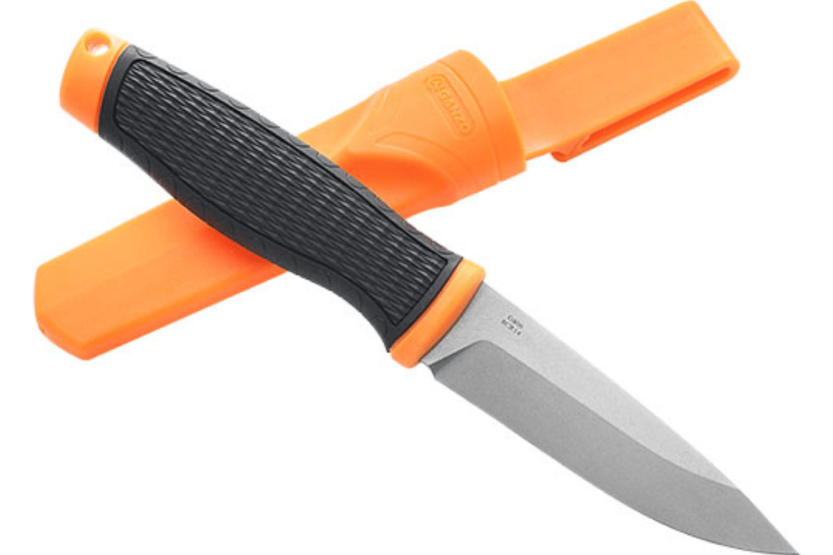 Ganzo G806 GG806OR coltello lama 9,8 cm manico in polimero nero/arancione