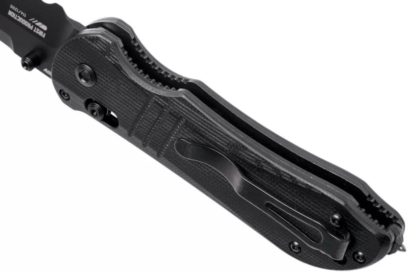 Benchmade Tactical Triage 917SBK foldekniv 12,4 cm svart G10-håndtak med belteskjærer