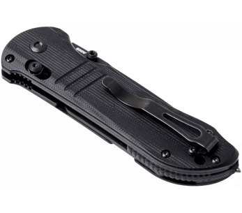 Faca dobrável Benchmade Tactical Triage 917SBK Cabo G10 preto de 12,4 cm com cortador de cinto 2