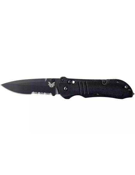 Benchmade Tactical Triage 917SBK folding knife 12.4cm black G10 handle with belt cutter