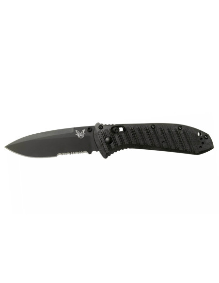 Benchmade Presidio II 570SBK-1 folding knife 9.5cm black semi-serrated blade with pocket clip