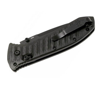 Benchmade Presidio II 570SBK-1 vouwmes 9,5cm zwart half-gekarteld lemmet met zakclip 2