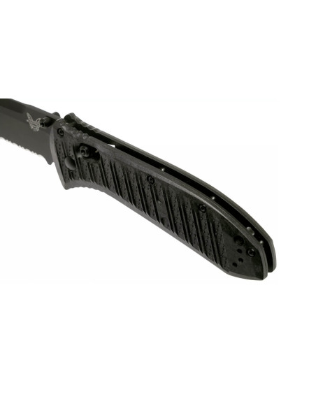 Benchmade Presidio II 570SBK-1 folding knife 9.5cm black semi-serrated blade with pocket clip