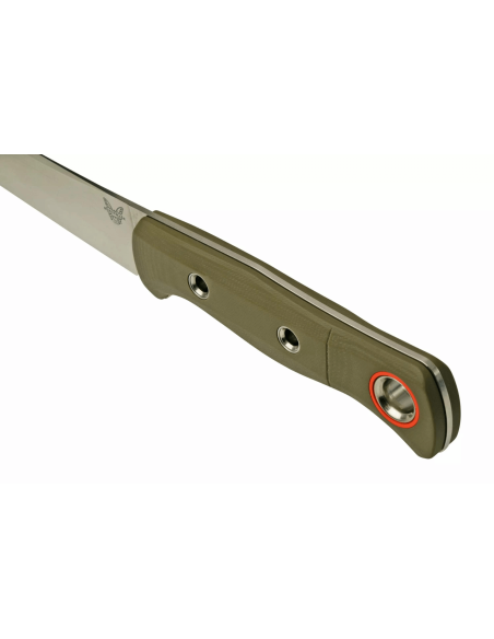 Benchmade Meatcrafter 15500-3 knife 15,4cm blade green G10 openwork handle + boltaron case