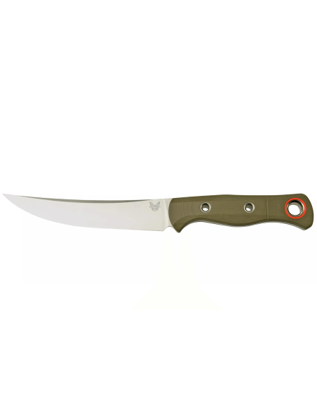 Cuchillo Benchmade Meatcrafter 15500-3, hoja 15.4cm, mango calado G10 verde + funda boltaron