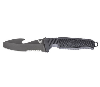 Cuchillo Benchmade H20 Fijo 112SBK-BLK 8,9cm hoja mango de goma con funda de kydex
