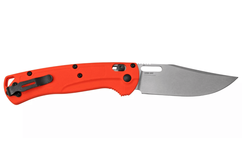 Klappmesser Benchmade Taggedout 15535 Griff aus Grivory orange 11,8cm