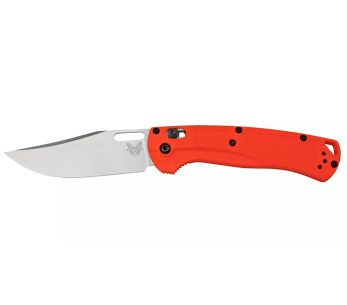 Benchmade Taggedout 15535 foldekniv 11,8 cm med oransje Grivory-håndtak