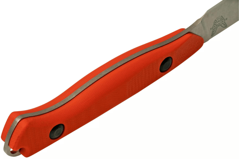 Cuchillo de caza Benchmade Flyway 15700 Hoja 6.9cm Mango G10 naranja + funda Boltaron