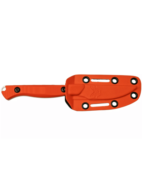 Benchmade Flyway 15700 jaktkniv 6,9 cm blad G10 oransje håndtak + Boltaron slire