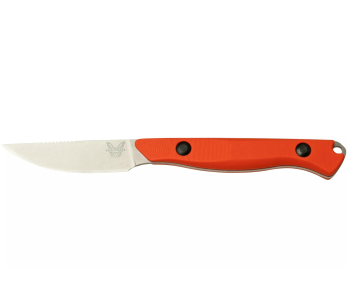 Benchmade Flyway 15700 jaktkniv 6,9 cm blad G10 oransje håndtak + Boltaron slire
