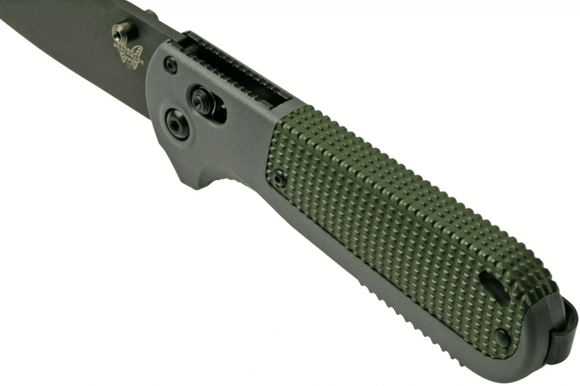Benchmade Redoubt 430BK foldekniv grå/grøn Grivory håndtag 12cm