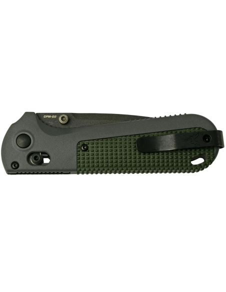 Benchmade Redoubt 430BK foldekniv grå/grønn Grivory håndtak 12cm