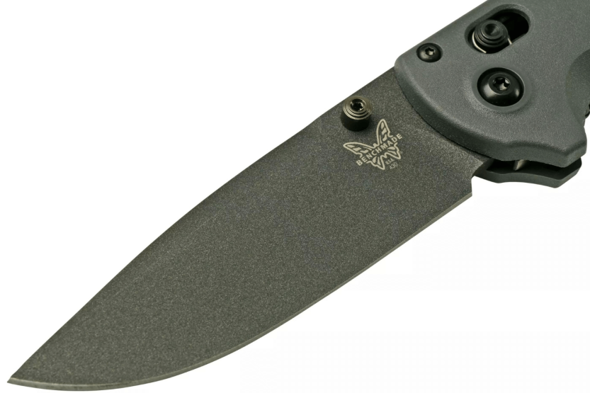 Navalha dobrável Benchmade Redoubt 430BK com cabo Grivory cinzento/verde 12cm