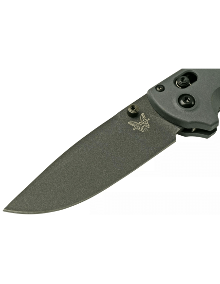Benchmade Redoubt 430BK foldekniv grå/grønn Grivory håndtak 12cm