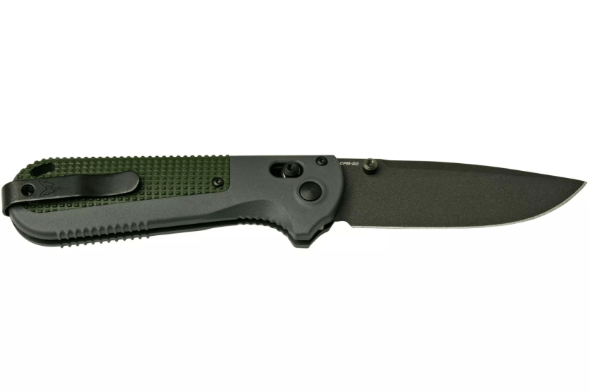 Navalha dobrável Benchmade Redoubt 430BK com cabo Grivory cinzento/verde 12cm