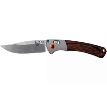 Benchmade Mini Crooked River vouwmes 15085-2 gestabiliseerd houten handvat 11cm