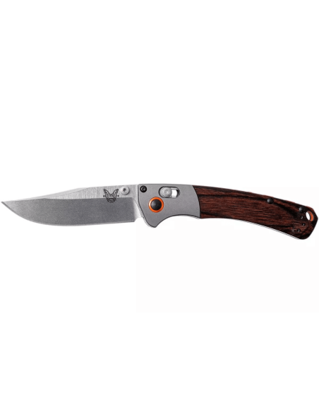 Benchmade Mini Crooked River folding knife 15085-2 stabilized wooden handle 11cm