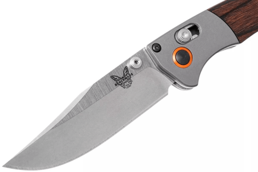 Benchmade Mini Crooked River foldekniv 15085-2 stabilisert trehåndtak 11 cm